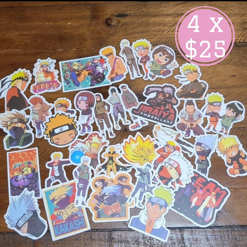 (10) NARUTO anime stickers
